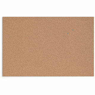 U Brands Cork Canvas Bulletin Board - 35" X 23" , Natural Cork Surface - Self-healing, Durable, Mounting System, Tackable, Frameless - 1 Each