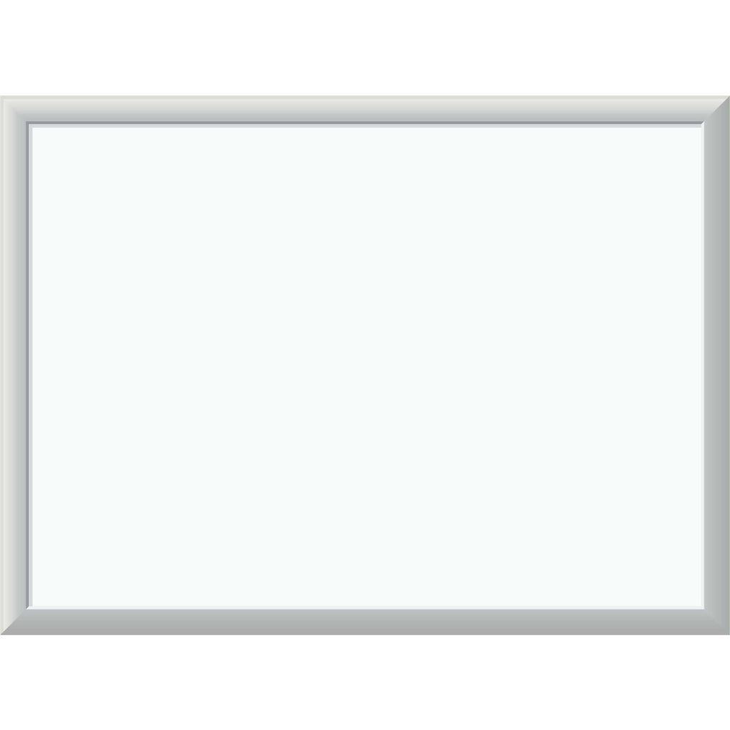 Melamine Dry Erase Board, 23 x 17, White Surface, Silver Frame