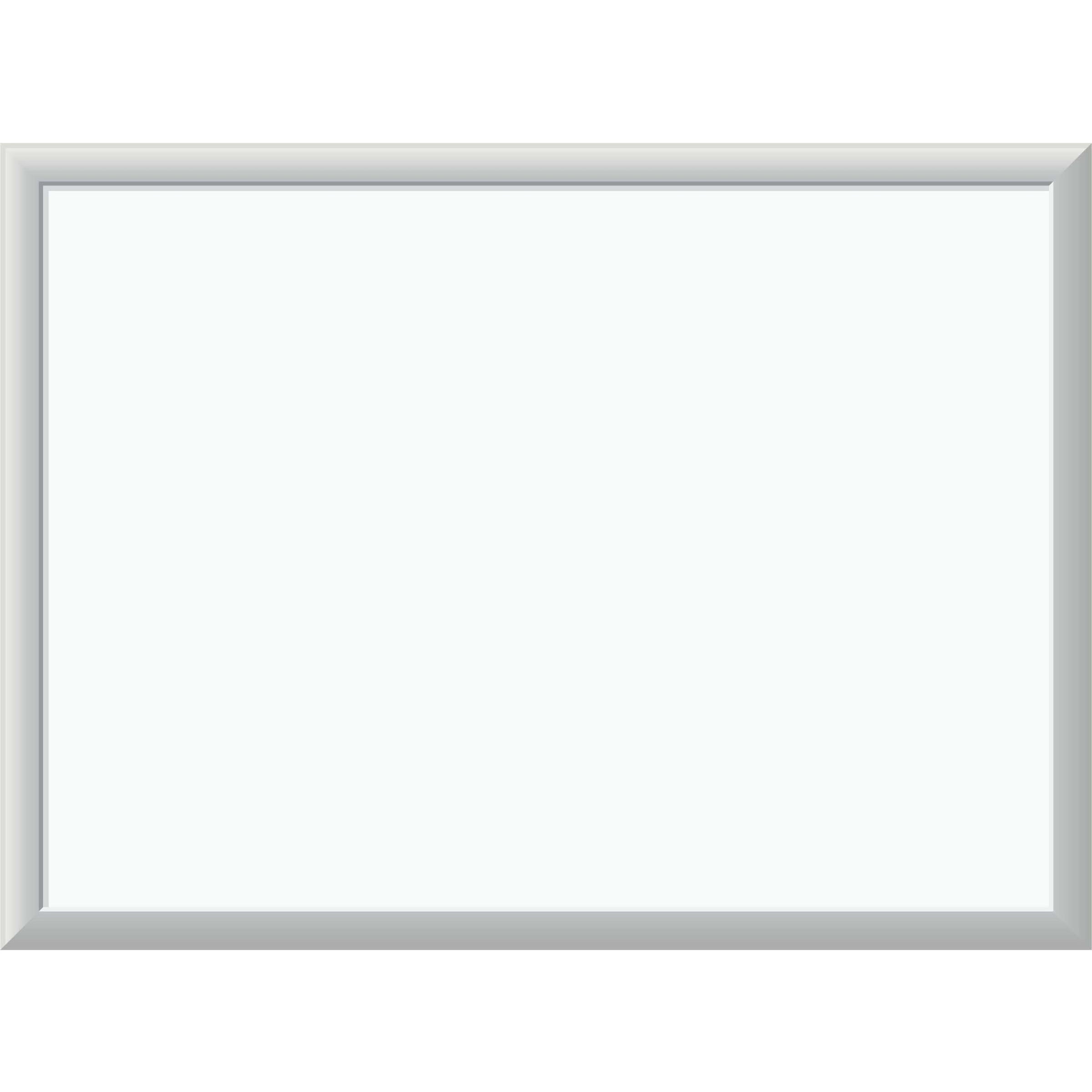 Melamine Dry Erase Board, 23 x 17, White Surface, Silver Frame