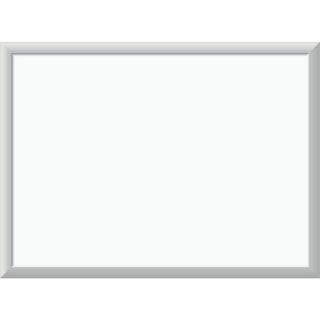 Melamine Dry Erase Board, 23 x 17, White Surface, Silver Frame