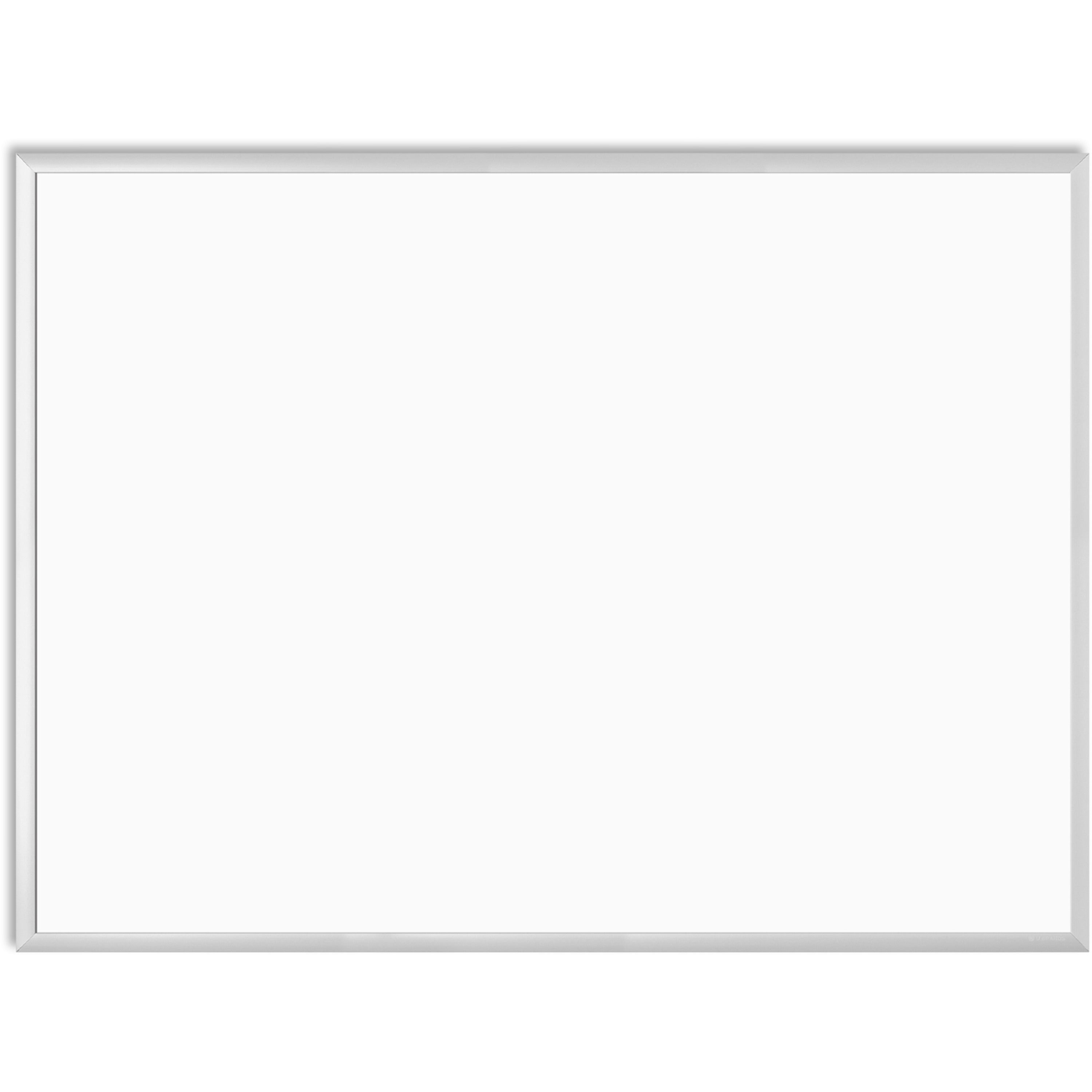 Melamine Dry Erase Board, 47 x 35, White Surface, Silver Frame