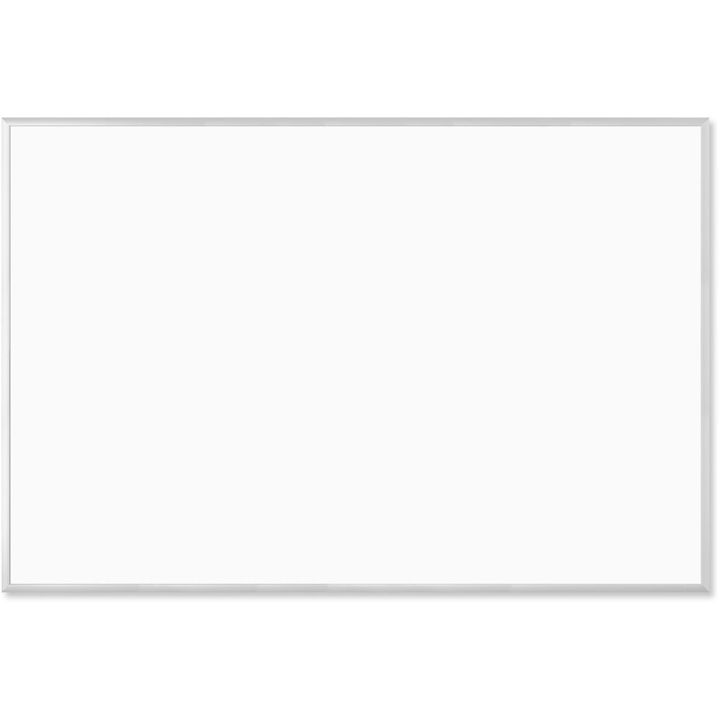 Melamine Dry Erase Board, 70 x 47, White Surface, Silver Frame
