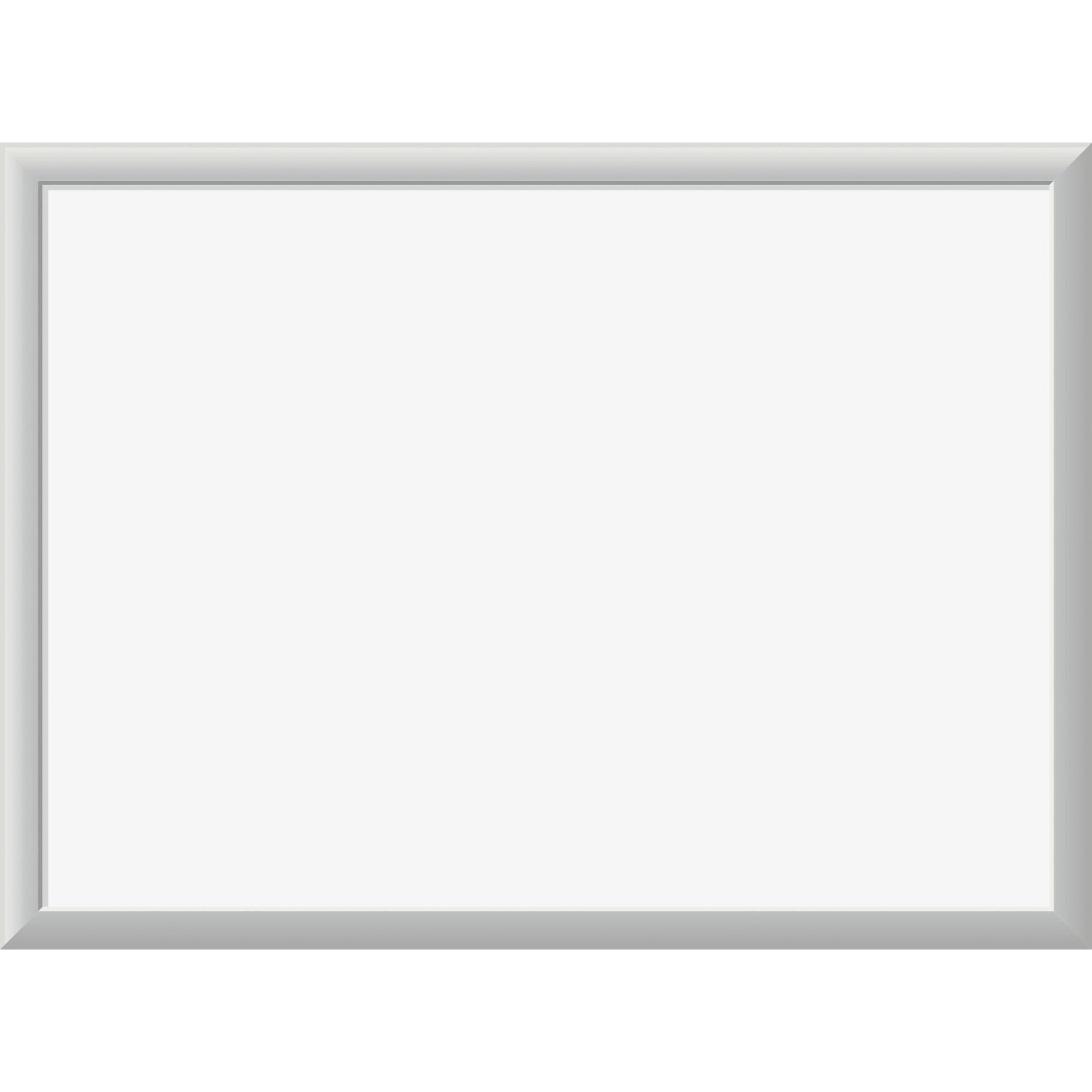 Magnetic Dry Erase Board with Aluminum Frame, 23 x 17, White Surface, Silver Frame