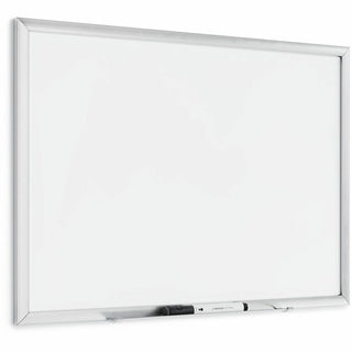 Magnetic Dry Erase Board with Aluminum Frame, 23 x 17, White Surface, Silver Frame