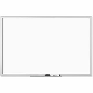 Magnetic Dry Erase Board with Aluminum Frame, 35 x 23, White Surface, Silver Frame