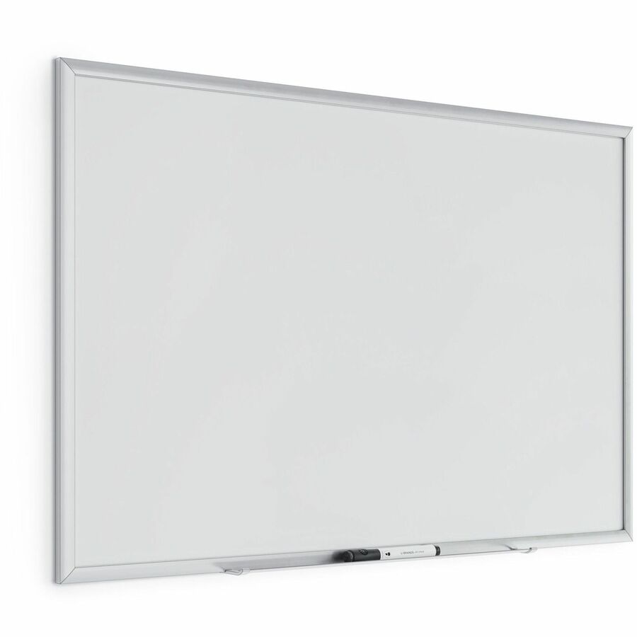 Magnetic Dry Erase Board with Aluminum Frame, 35 x 23, White Surface, Silver Frame