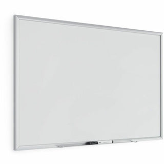 Magnetic Dry Erase Board with Aluminum Frame, 35 x 23, White Surface, Silver Frame
