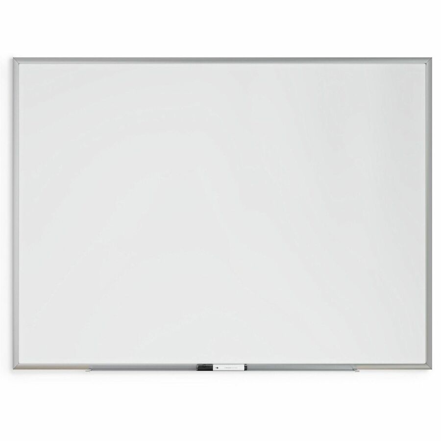 Magnetic Dry Erase Board with Aluminum Frame, 47 x 35, White Surface, Silver Frame