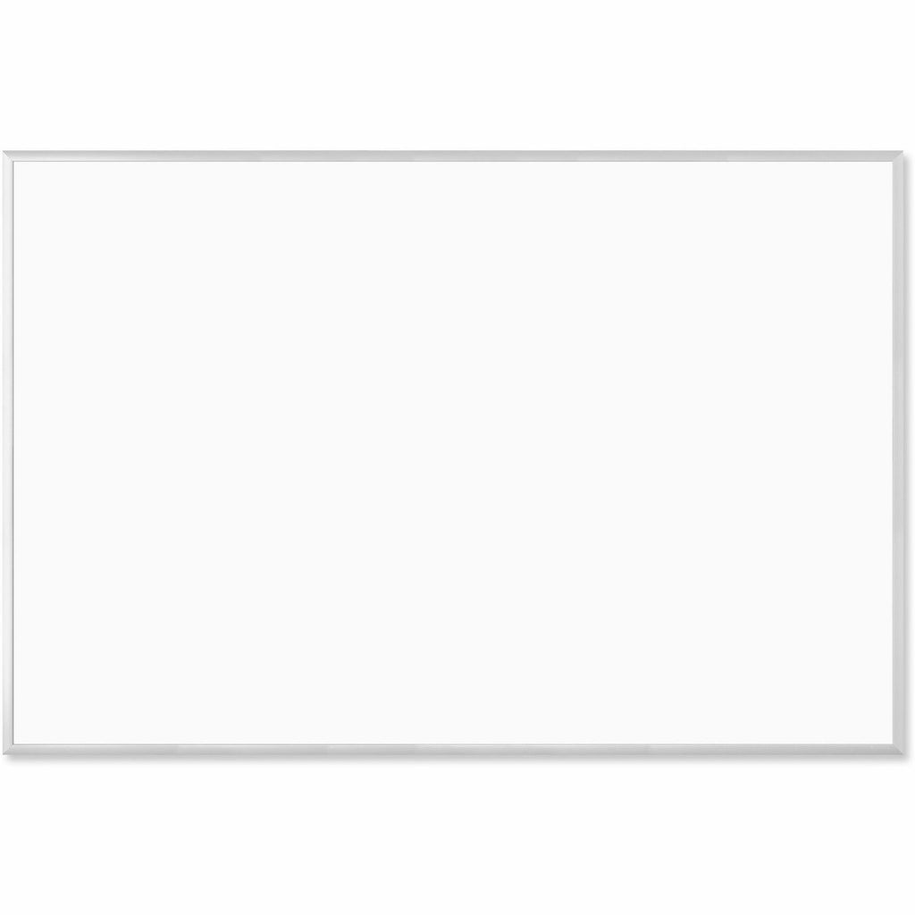 Magnetic Dry Erase Board with Aluminum Frame, 70 x 47, White Surface, Silver Frame