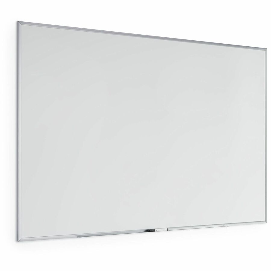 Magnetic Dry Erase Board with Aluminum Frame, 70 x 47, White Surface, Silver Frame