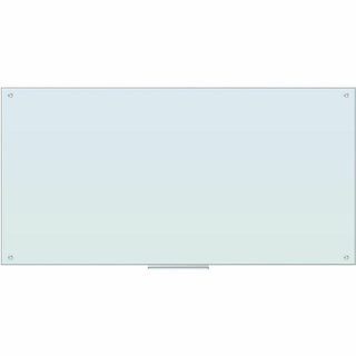 U Brands Magnetic Glass Dry Erase Board - 35" (2.9 ft) Width x 70" (5.8 ft) Height - Frosted White Tempered Glass Surface - Rectangle - Horizontal/Vertical - Magnetic - 1 Each