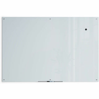 Glass Dry Erase Board, 70 x 47, White Surface