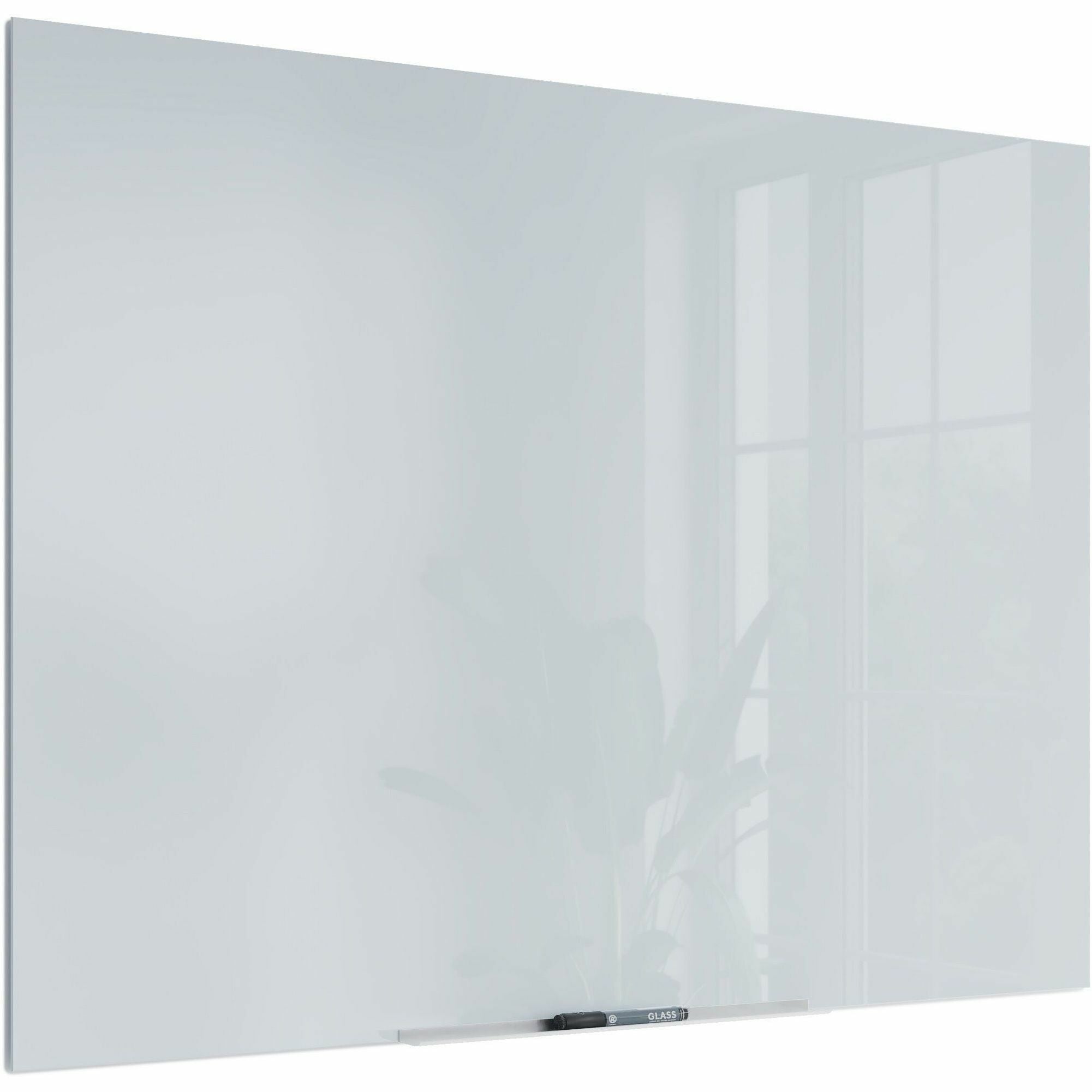 u-brands-floating-glass-dry-erase-board-35-29-ft-width-x-47-39-ft-height-frosted-white-tempered-glass-surface-rectangle-horizontal-vertical-1-each_ubr2778u0001 - 2