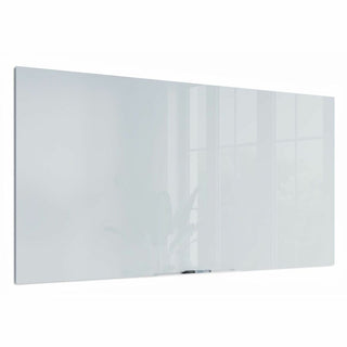U Brands Floating Glass Dry Erase Board - 35" (2.9 ft) Width x 70" (5.8 ft) Height - Frosted White Tempered Glass Surface - Rectangle - Horizontal/Vertical - 1 Each
