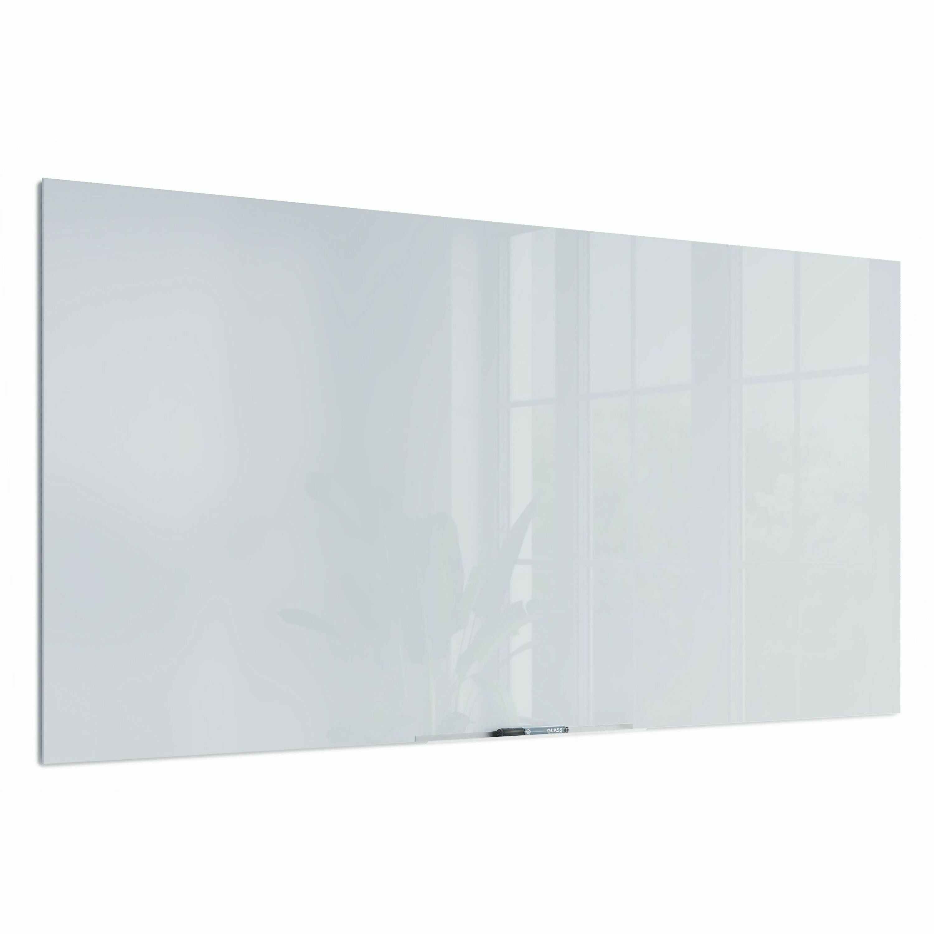 u-brands-floating-glass-dry-erase-board-35-29-ft-width-x-70-58-ft-height-frosted-white-tempered-glass-surface-rectangle-horizontal-vertical-1-each_ubr2779u0001 - 2