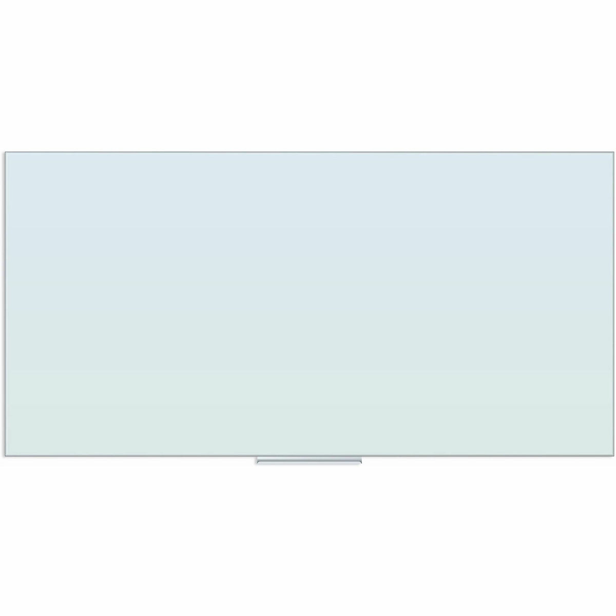 U Brands Floating Glass Dry Erase Board - 35" (2.9 ft) Width x 70" (5.8 ft) Height - Frosted White Tempered Glass Surface - Rectangle - Horizontal/Vertical - 1 Each