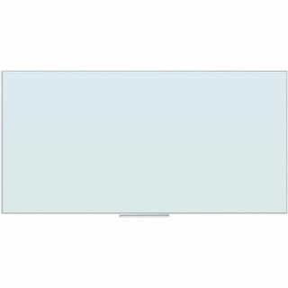 U Brands Floating Glass Dry Erase Board - 35" (2.9 ft) Width x 70" (5.8 ft) Height - Frosted White Tempered Glass Surface - Rectangle - Horizontal/Vertical - 1 Each