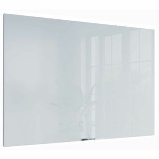 U Brands Floating Glass Dry Erase Board - 47" (3.9 ft) Width x 70" (5.8 ft) Height - Frosted White Tempered Glass Surface - Rectangle - Horizontal/Vertical - 1 Each