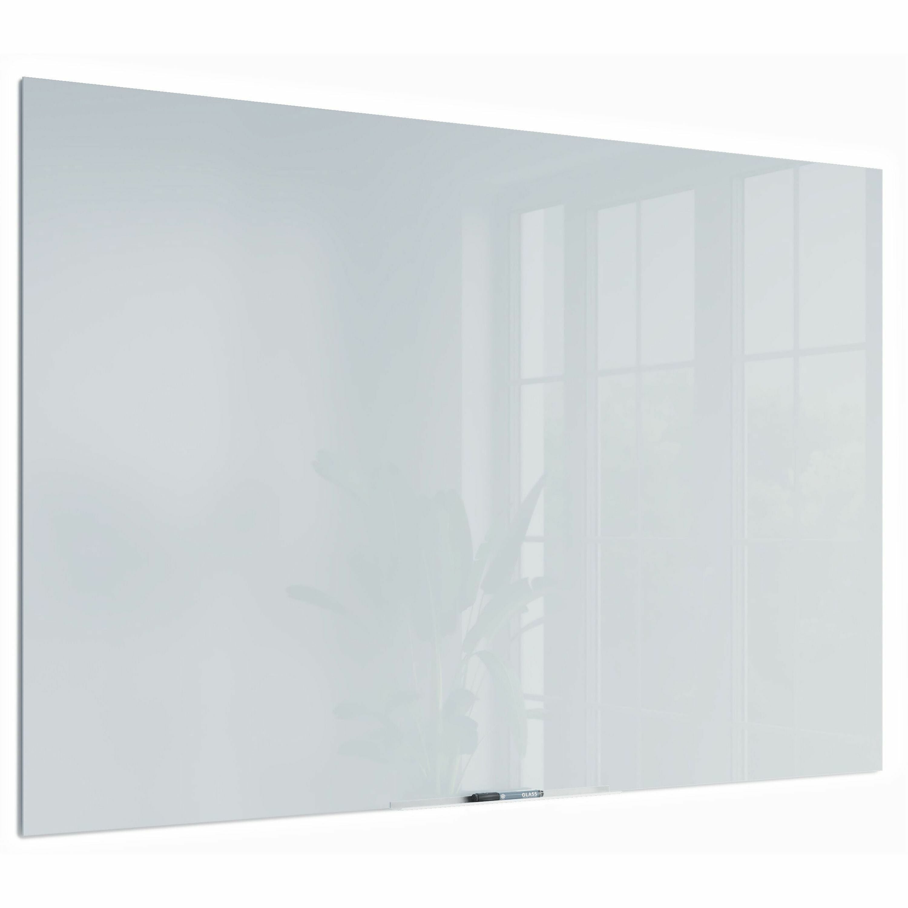 u-brands-floating-glass-dry-erase-board-47-39-ft-width-x-70-58-ft-height-frosted-white-tempered-glass-surface-rectangle-horizontal-vertical-1-each_ubr2780u0001 - 2