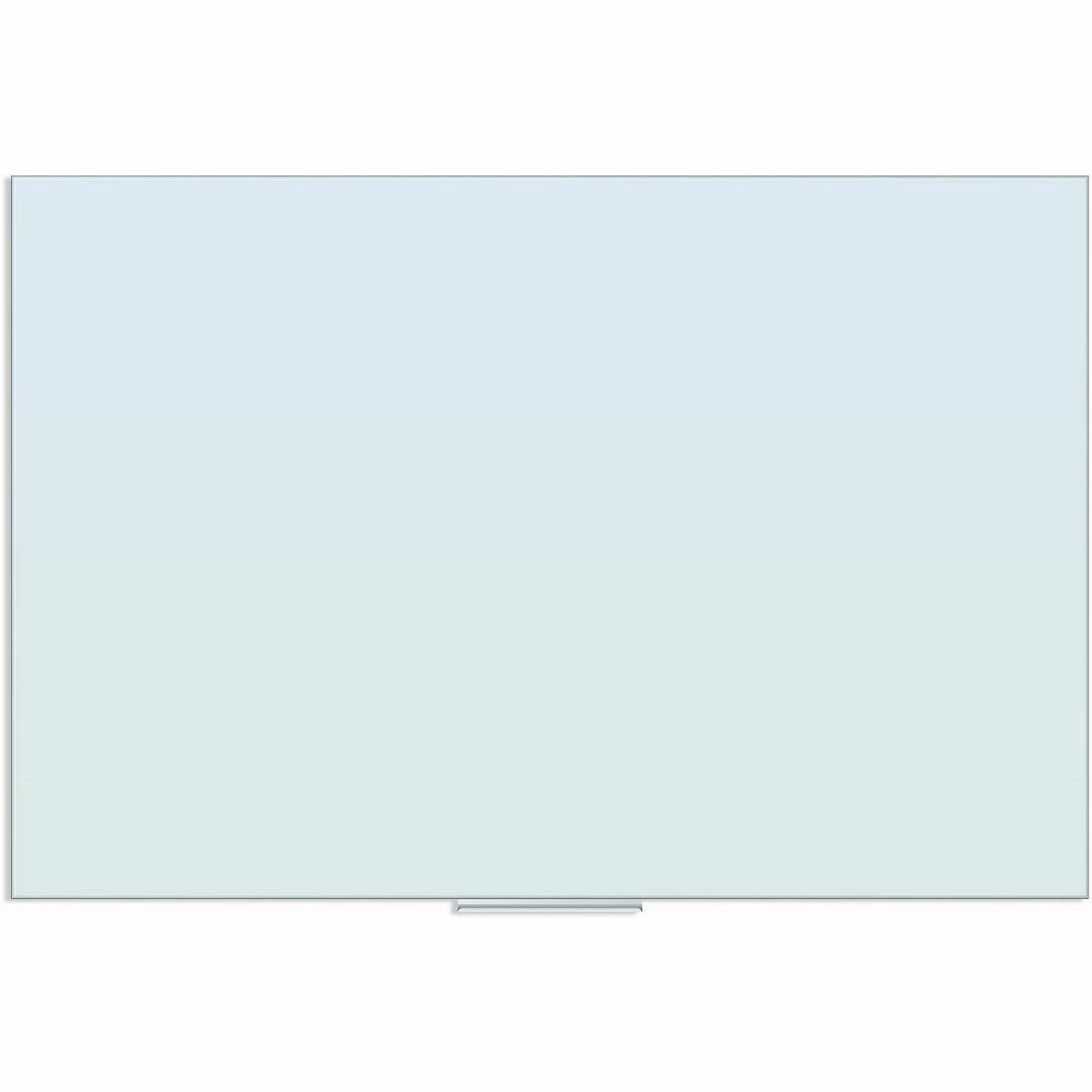 U Brands Floating Glass Dry Erase Board - 47" (3.9 ft) Width x 70" (5.8 ft) Height - Frosted White Tempered Glass Surface - Rectangle - Horizontal/Vertical - 1 Each