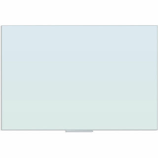 U Brands Floating Glass Dry Erase Board - 47" (3.9 ft) Width x 70" (5.8 ft) Height - Frosted White Tempered Glass Surface - Rectangle - Horizontal/Vertical - 1 Each