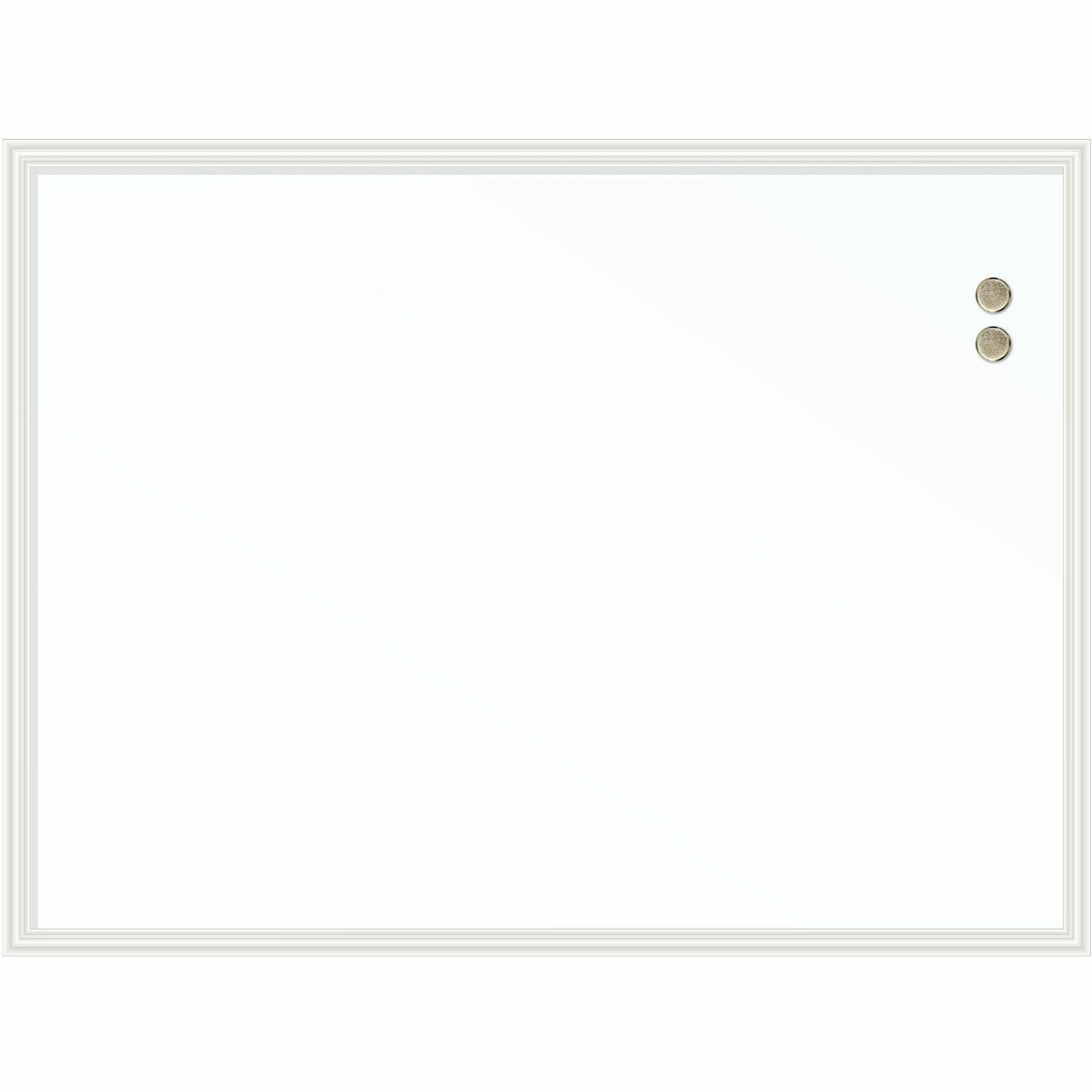 u-brands-magnetic-dry-erase-board-30-25-ft-width-x-40-33-ft-height-white-painted-steel-surface-white-wood-frame-rectangle-horizontal-vertical-1-each_ubr2915u0001 - 2