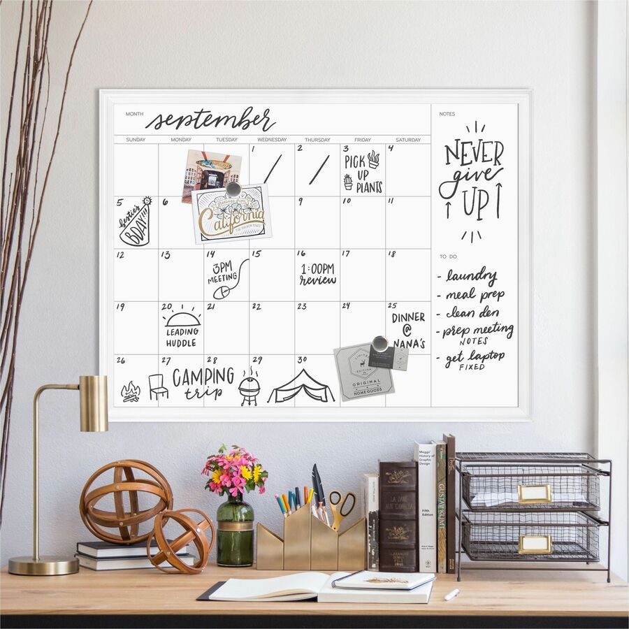 u-brands-magnetic-dry-erase-calendar-30-25-ft-width-x-40-33-ft-height-white-painted-steel-surface-white-wood-frame-rectangle-horizontal-1-each_ubr2918u0001 - 2