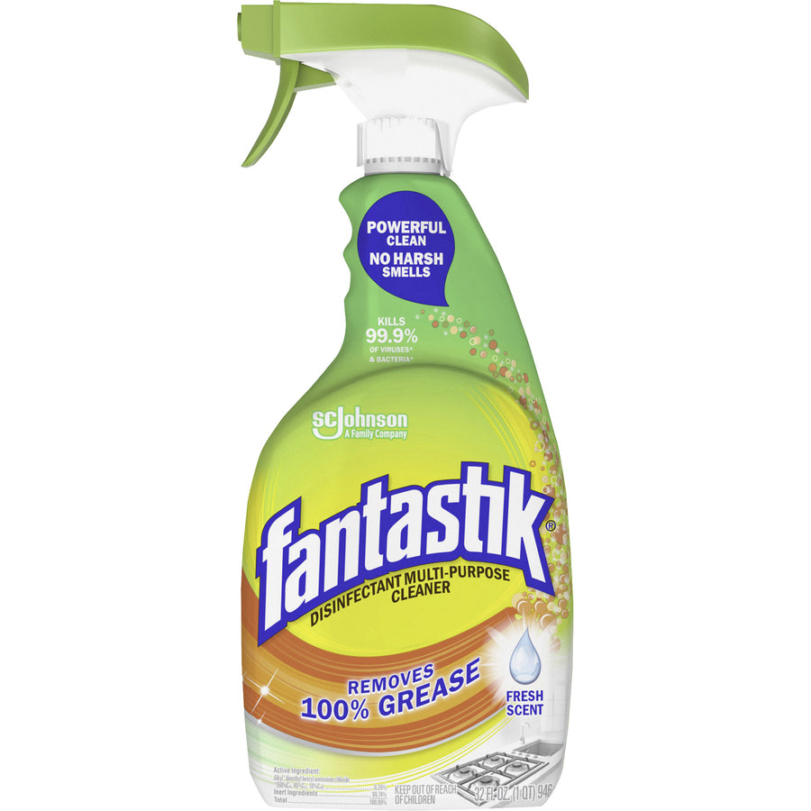 fantastik-all-purpose-disinfectant-spray-32-fl-oz-1-quart-fresh-scent-8-carton-green_sjn306387ct - 2