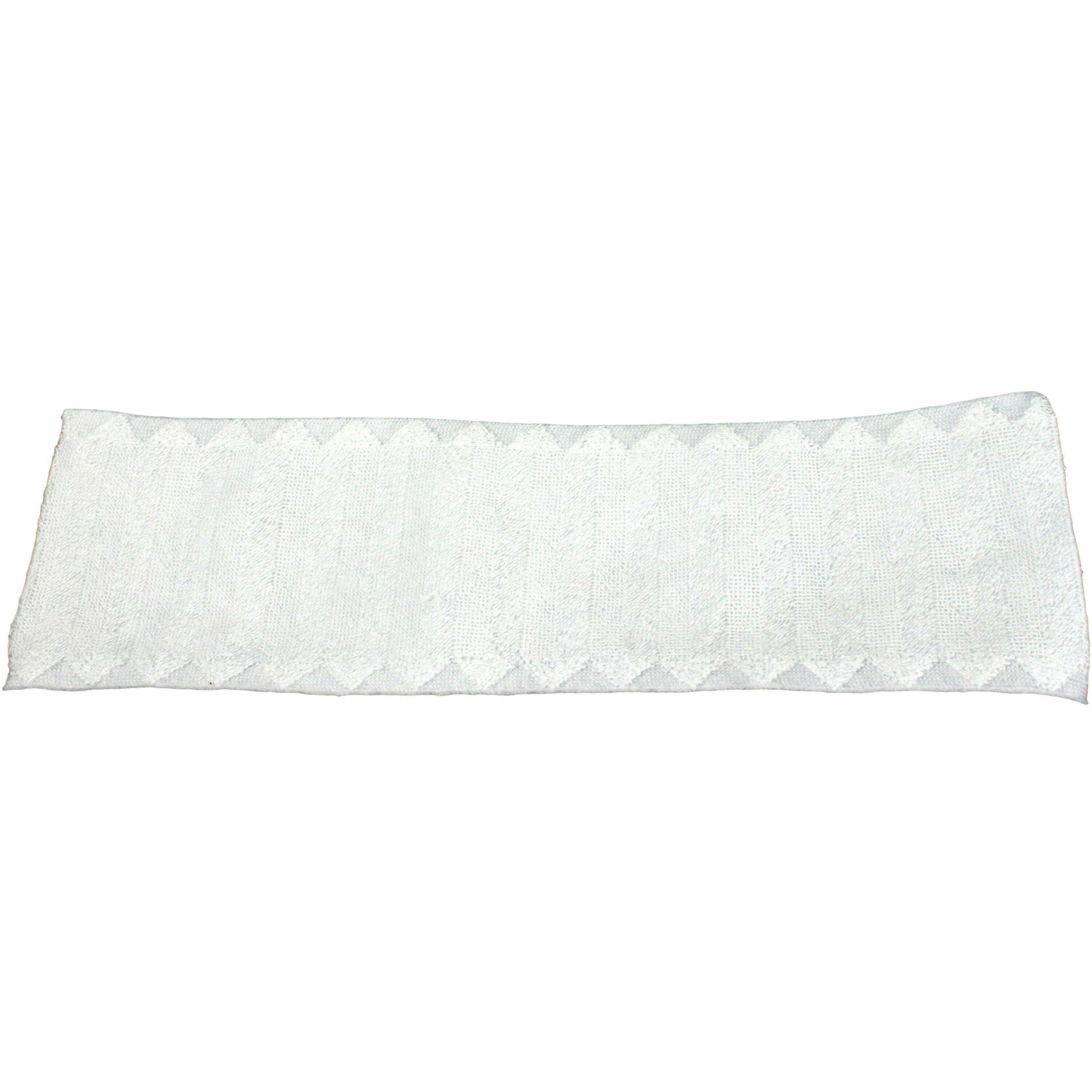 Genuine Joe Single-use Microfiber Pad - 3 / Pack - 3/Carton - 4.10" Width - Durable, Scratch-free - MicroFiber - White