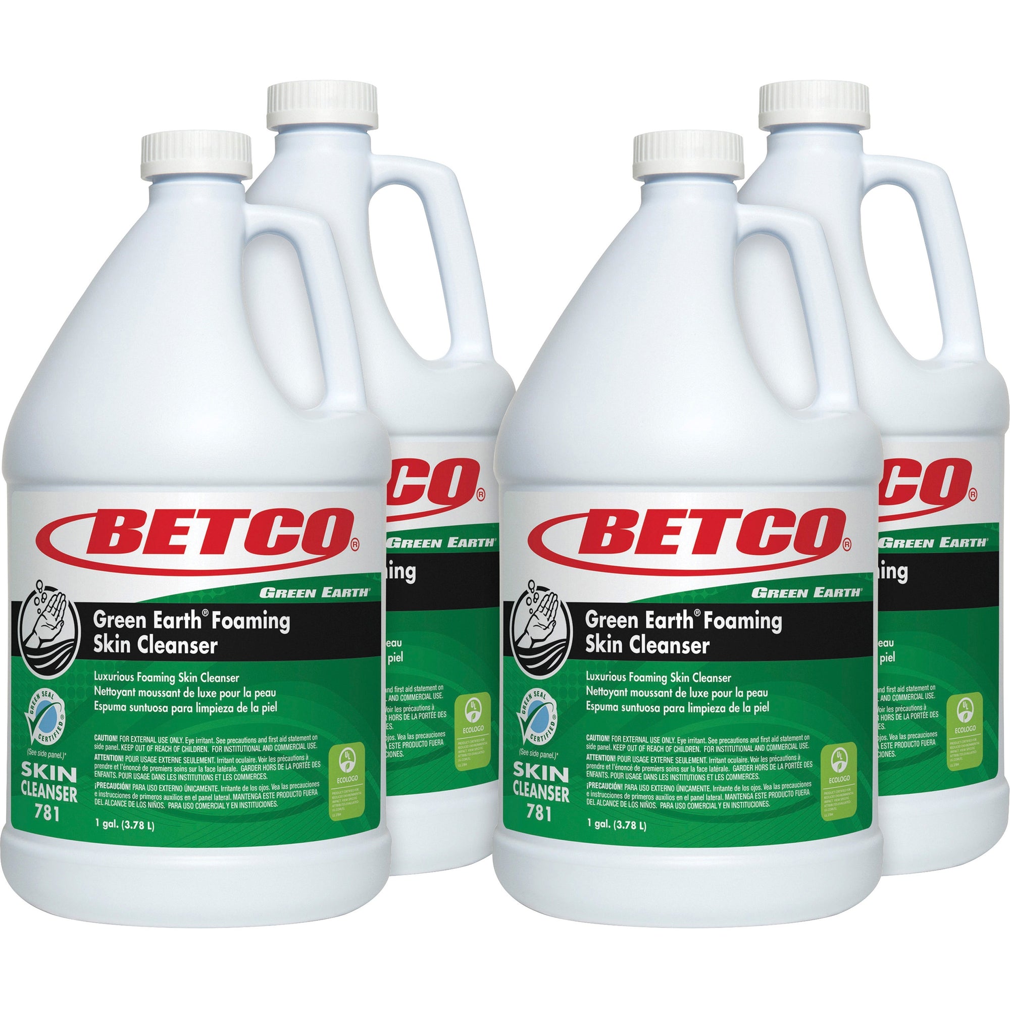 Betco Foaming Skin Cleanser - Foam - 1 gal - Citrus - Applicable on Hand - Moisturising, Non-irritating - 4 / Carton