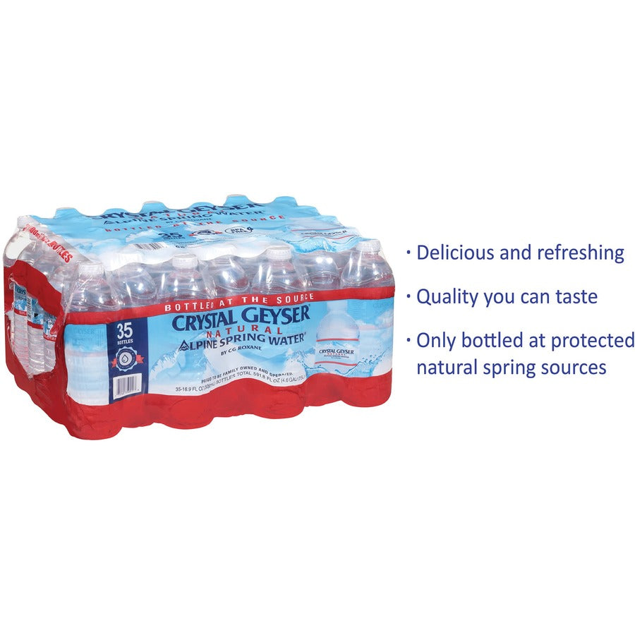 Crystal Geyser Alpine Spring Bottled Water - 16.90 fl oz - Clear - 