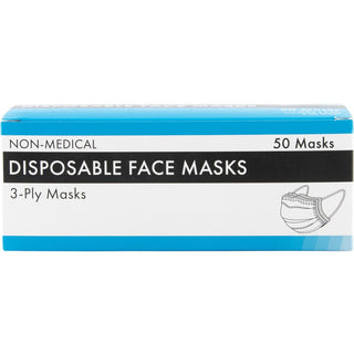Advantus Safety Mask - Recommended for: Face - One Size Size - Blue - Disposable - 50 / Box