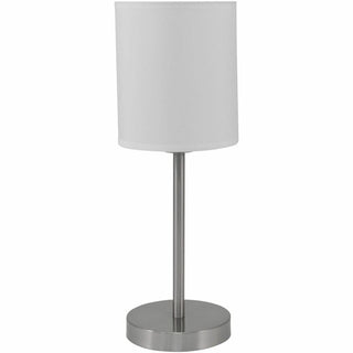 Slim Line Lamp Set, Table 12.63" High and Floor 61.5" High, Silver