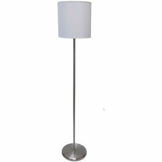 Slim Line Lamp Set, Table 12.63" High and Floor 61.5" High, Silver