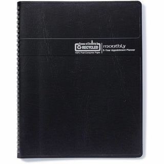 House of Doolittle Planner - Julian Dates - 5.2 Year - December - January - 1 Month Double Page Layout - Spiral Bound - Black - Black - 11" Height x 8.5" Width - Dated Planning Page, Ruled Daily Block, Holiday Listing, Reminder Section, Phone Log Pag