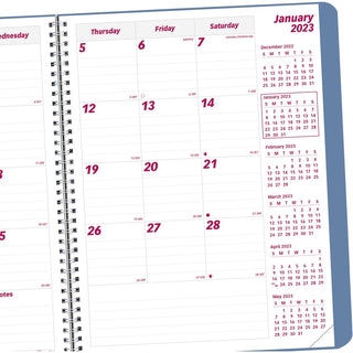 Brownline Mountain Monthly 2023 Planner - Monthly - 14 Month - December 2023 - January 2025 - Twin Wire - Nature's Hues - 11" Height x 8.5" Width - Ruled Daily Block, Reminder Section, Notes Area, Six Month Reference - 1 Each