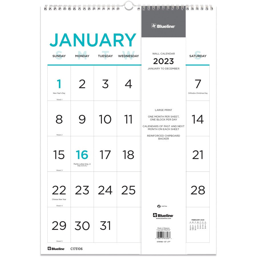 blueline-large-print-monthly-wall-calendar-monthly-12-month-january-2024-december-2024-1-month-single-page-layout-twin-wire-light-blue-chipboard-17-height-x-12-width-sturdy-reinforced-eyelet-ruled-daily-block-reference-calen_redc173106 - 6