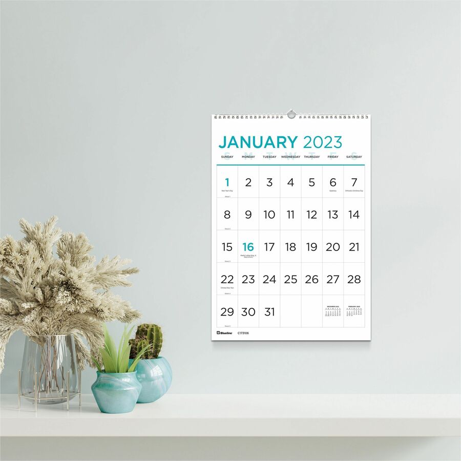 blueline-large-print-monthly-wall-calendar-monthly-12-month-january-2024-december-2024-1-month-single-page-layout-twin-wire-light-blue-chipboard-17-height-x-12-width-sturdy-reinforced-eyelet-ruled-daily-block-reference-calen_redc173106 - 4