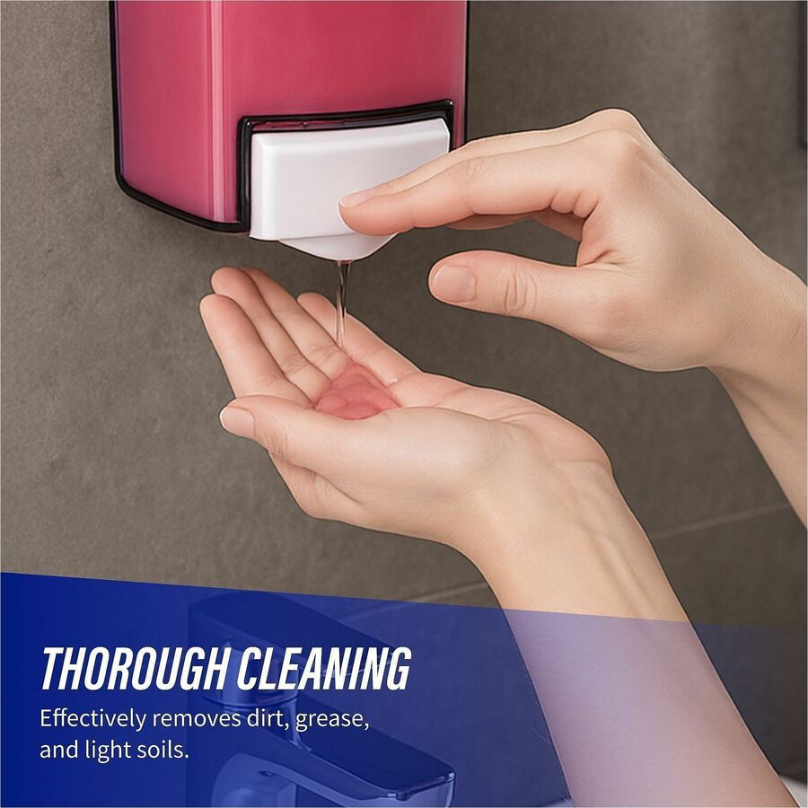 Genuine Joe Pink Lotion Soap - 1 gal (3.8 L) - Pump Bottle Dispenser - Hand, Skin - Pink - Rich Lather - 1 Each