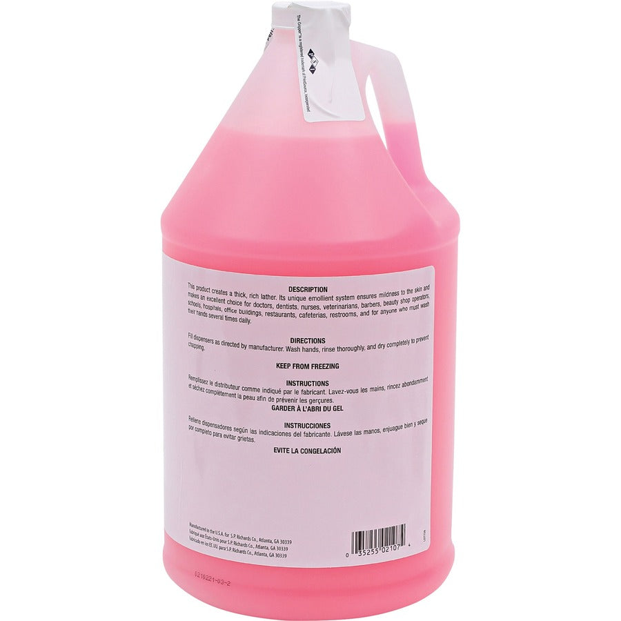 Genuine Joe Pink Lotion Soap - 1 gal (3.8 L) - Hand, Skin - Pink - Rich Lather - 4 / Carton