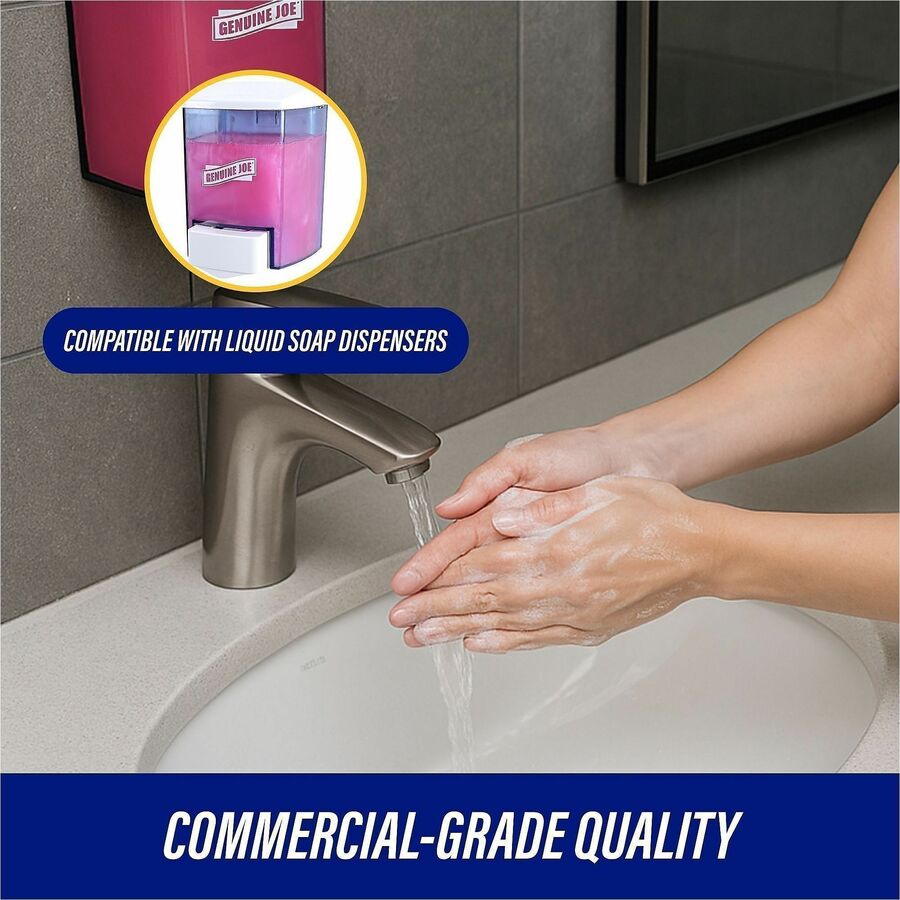 Genuine Joe Pink Lotion Soap - 1 gal (3.8 L) - Hand, Skin - Pink - Rich Lather - 4 / Carton