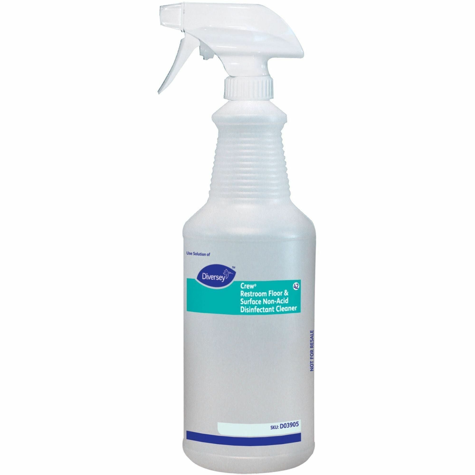diversey-empty-spray-bottle-for-diversey-crew-restroom-disinfectant-cleaner-suitable-for-restroom-floor-easy-to-use-rinse-free-non-porous-washable-12-carton-white_dvod03905a - 1