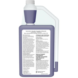 Diversey Virex II 256 Disinfectant Cleaner - Concentrate - 32 fl oz (1 quart) - Minty Scent - 6 / Carton - Deodorant, Antibacterial, Non-porous - Blue