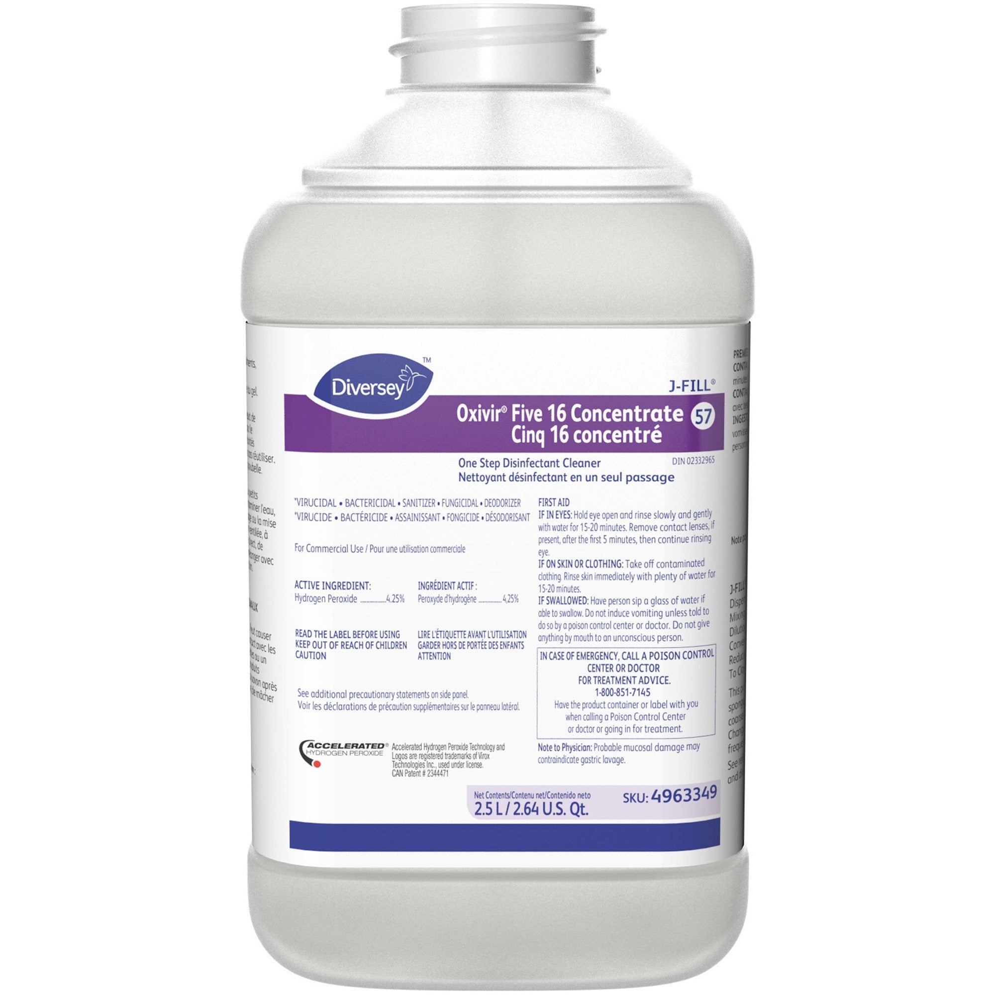 diversey-oxivir-five-16-concentrate-concentrate-845-fl-oz-26-quart-characteristic-scent-2-carton-fast-acting-voc-free-npe-free-non-porous-clear_dvo4963331 - 1