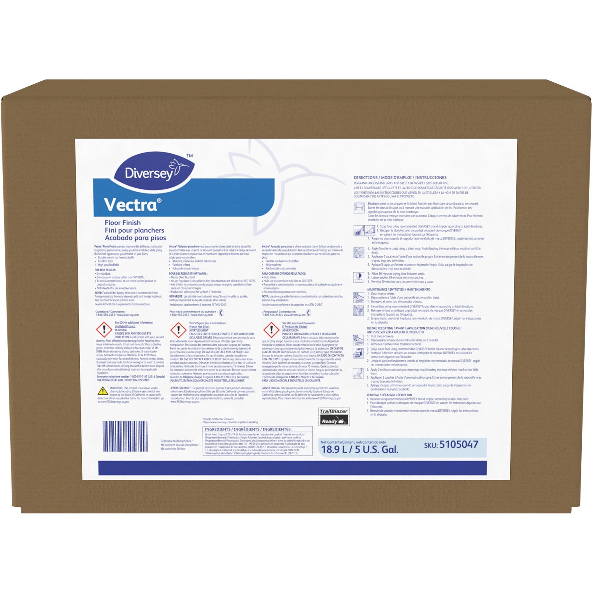 diversey-vectra-floor-finish-ready-to-use-640-fl-oz-20-quart-ammonia-scent-1-each-fast-acting-durable-scuff-resistant-scratch-resistant-slip-resistant-off-white_dvo5105047 - 1