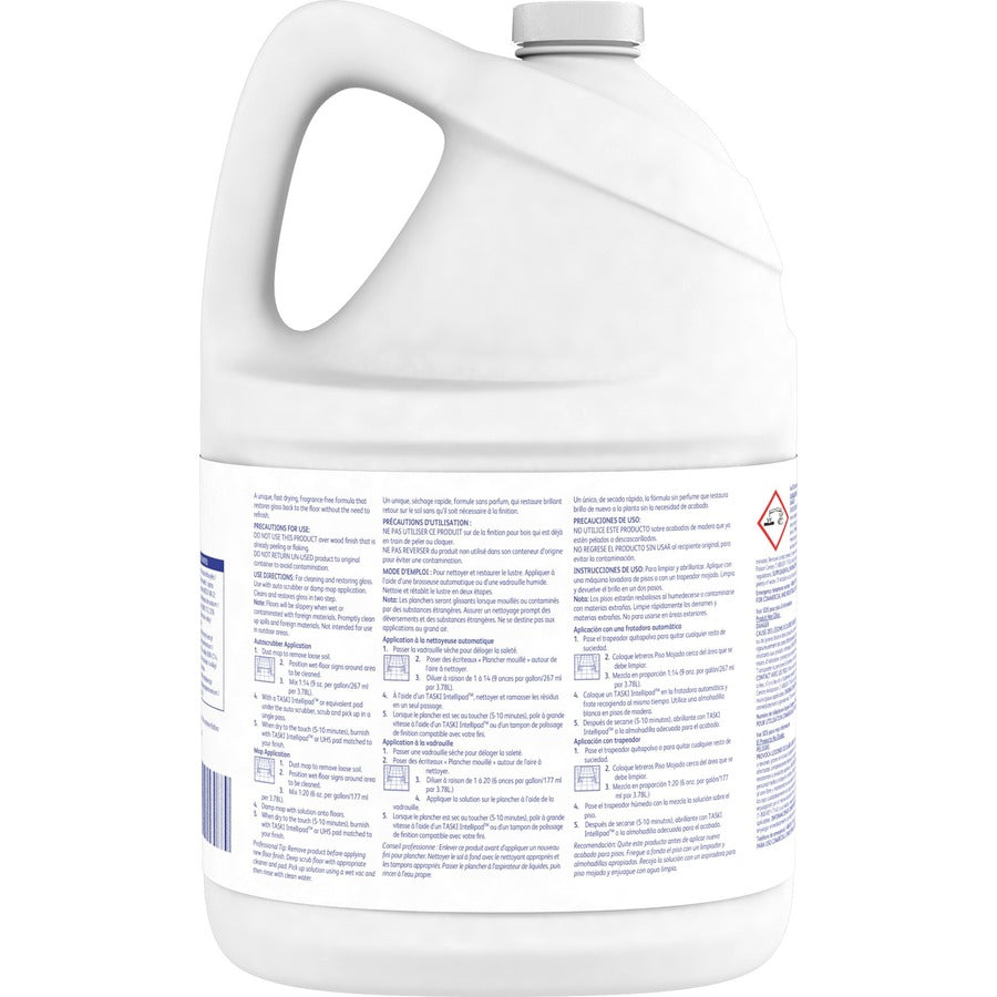 Diversey Speedtrack Clean/Burnish Maintainer - 128 fl oz (4 quart) - 4 / Carton - Quick Drying, Fragrance-free - White