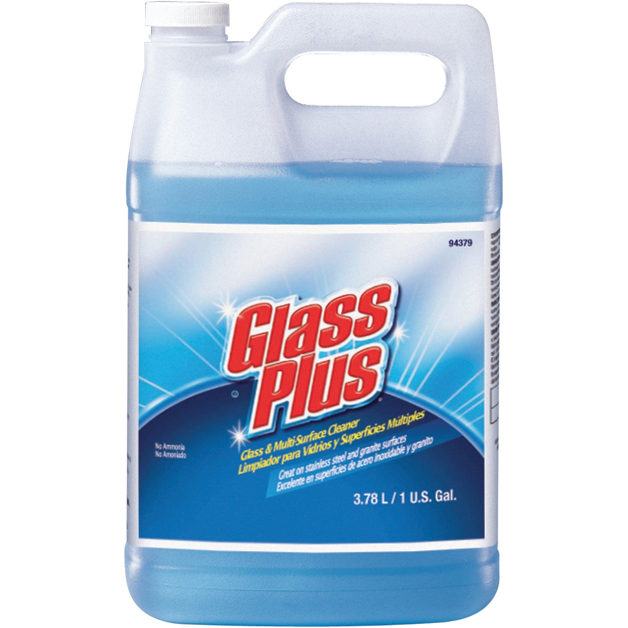 Diversey Glass Plus Multisurface Cleaner - 128 fl oz (4 quart) - 4 / Carton - Blue - 