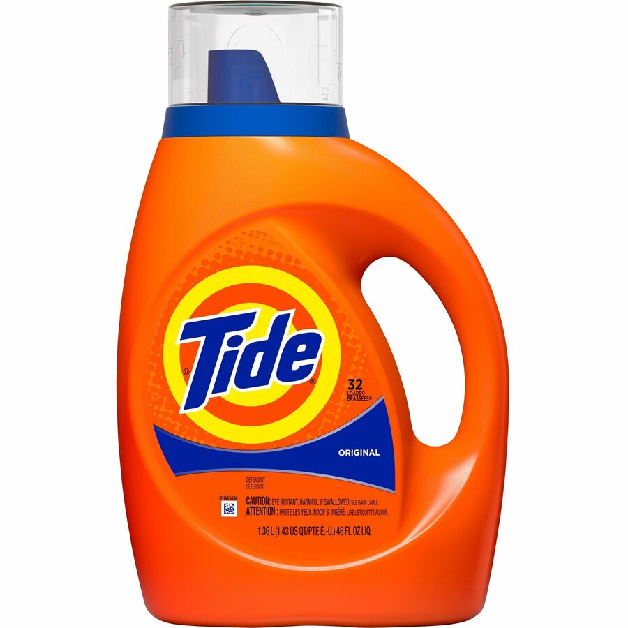 Tide Original Laundry Detergent - Concentrate - 46 fl oz (1.4 quart) - Original Scent - 6 / Carton - Blue