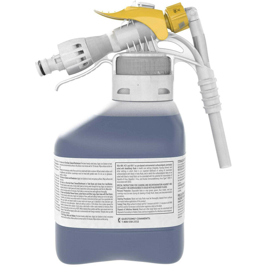diversey-virex-ii-1-step-disinfectant-cleaner-concentrate-507-fl-oz-16-quart-minty-scent-2-carton-deodorant-non-porous-deodorize-blue_dvo3062637 - 2