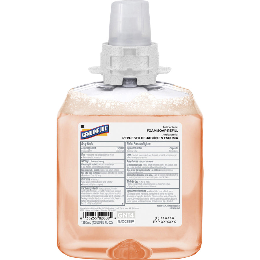 genuine-joe-antibacterial-foam-soap-refill-orange-blossom-scentfor-423-fl-oz-1250-ml-bacteria-remover-hand-skin-antibacterial-orange-4-carton_gjo02889ct - 2